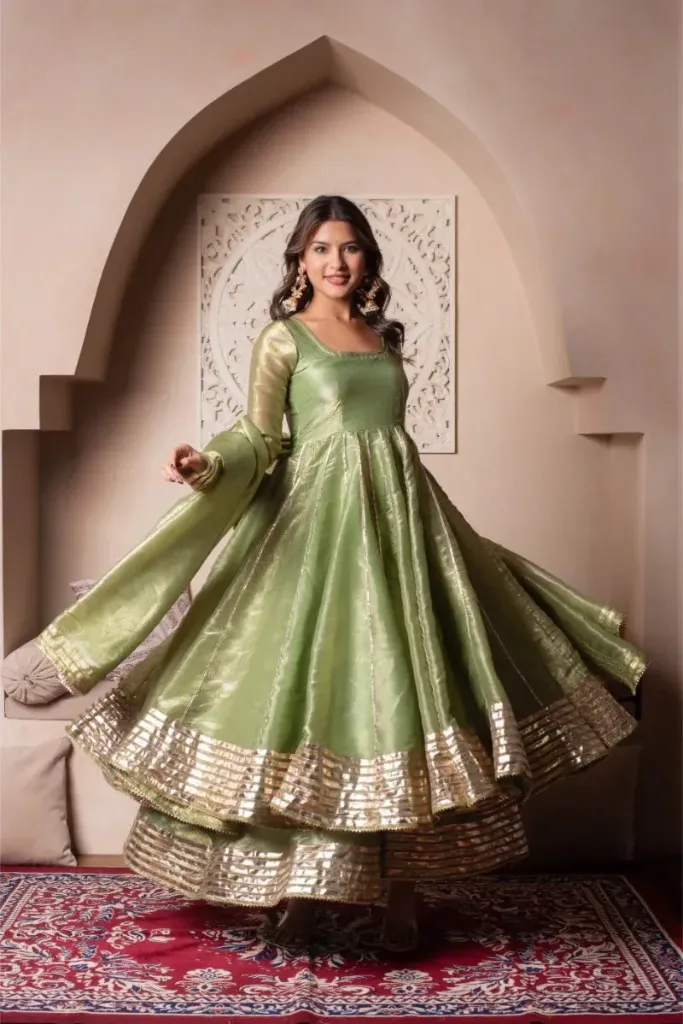 Light Green Silk Kurti 3 SET