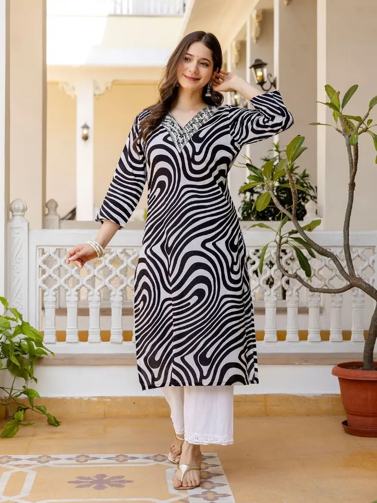 Zebra Kurti (M)